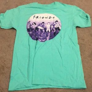 Friends television series shirt. Teal,size mens small 34/36